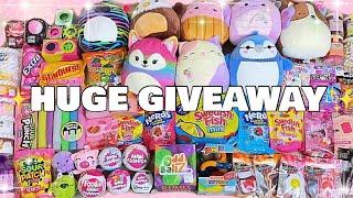 HUGE 2 MILLION SUBSCRIBER GIVEAWAY!!!!  SLIME, SQUISHMALLOWS, FIDGETS, CANDY, ECT