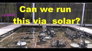 Can we run our big fountain on solar energy? #solarpower