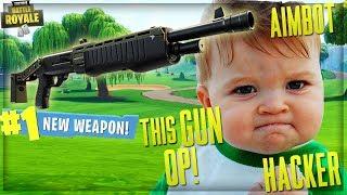 DESTROYING COCKY NOOB w/ *NEW* EPIC "PUMP SHOTGUN" ON FORTNITE PLAYGROUND (Fortnite Trolling)