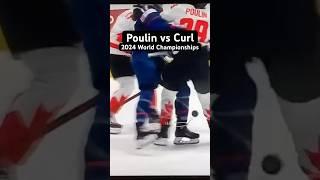 Thanks @pdubcentral for the footage. #pwhl #hit #womensHockey #MariePhilipPoulin #box