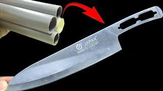 Never throw away your PVC pipe! I will show you how to make a knife handle out of PVC