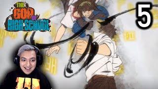 JIN MORI VS HAN DAEWI! A FIGHT BETWEEN FRIENDS  - THE GOD OF HIGH SCHOOL EPISODE 5 REACTION