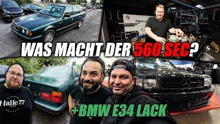 Was macht eigentlich der Mercedes 560 SEC? + Kann Yasin den BMW E34 Originallack retten?