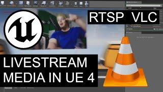 Tutorial RTSP Livestream Media in Unreal Engine 4