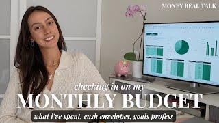 MID-MONTH $ CHECK-IN: goals, low-spend month + staying organized and on track with my finances  