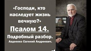 Псалом 14. Господи, кто наследует жизнь вечную? Авдеенко Евгений Андреевич.