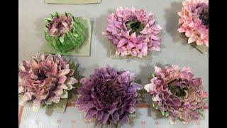 Зефирные хризантемы, как я их делала#Marshmallow chrysanthemums as I used to make them