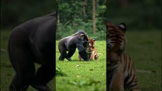 Tiger vs Gorilla, Dramatic Fight WILD!!