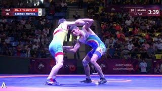 1/4 GR - 60 kg: M. MAULITKANOV (KAZ) v. S. BADAGHI MOFR (IRI)