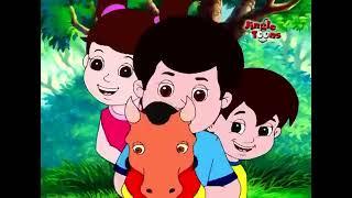 लकड़ क कठ   Lakdi ki kathi   Popular Hindi Children Songs   Animated Songs by JingleToons