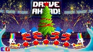 Drive Ahead БИТВА перед НОВЫМ ГОДОМ! Последние задания 2017 года в Мультяшной игре Драйв Ахед