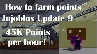 Jojo blox How to farm points fast *Best way* [Update 9] |  Roblox Jojoblox