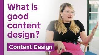 What is good content design?