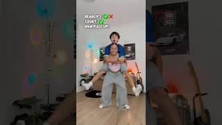 CAN WE LIFT EACHOTHER?  #shorts #couple #challenge