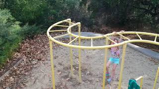 Dji. Spark Drone: Kids on the monkey bars at the playground