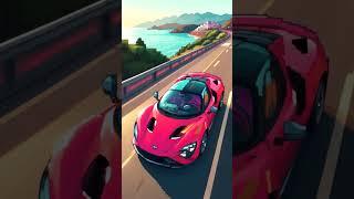Car race in pixels