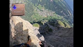 Daubenhorn Part 4. Most Dangerous part of the Switzerland's longest via ferrata.