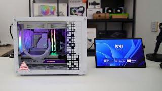 Jonsbo Z20 White M-ATX mini PC Chassis budget gaming PC build.