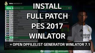 Tutorial Install Full Patch PES 2017 di Winlator 7.1 Android | PES 2017 Patch 2024 on Android