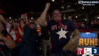 WOW!!  Yordan Alvarez BLASTS a 3-RUN HOME RUN!!! 3-1 ASTROS!!  World Series Game 6 - 11/5/22