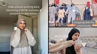 updates on quitting work, postpartum depression & business! + shopping & mum life! 🫶