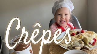 A GIRL MAKES CRÊPES AT HOME | Easy Cooking With Lada