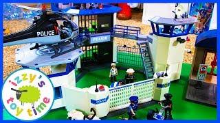 Cars ! Playmobil Police Headquarters! Fun Toys