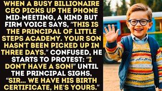 A Busy Billionaire CEO Get a Call From the Kindergarten: "Your Son Hasn't Been Picked Up in 3 Days!"