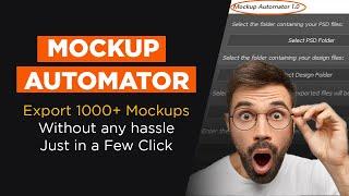 Create 1000+ Mockup Automatically in Photoshop | Batch Mockup Process | Mockup Automator 1.0