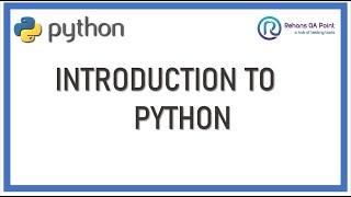 Introduction to Python