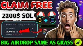 Claim Free Upto 2200$ Instant | New Biggest Crypto Airdrop Of 2024 | New Crypto Airdrop |