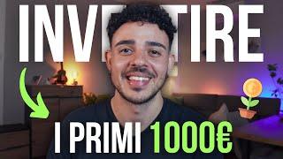 Come INVESTIRE 1000€?  3 MIGLIORI investimenti!