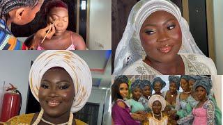 NIGERIA WEDDING MAKEUP TRANSFORMATION ON MY CLIENT | FULL WEDDING VLOG