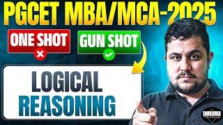 PGCET MBA-MCA | PGCET Logical Reasoning GUN SHOT  | PGCET MBA | PGCET MCA #pgcet2025