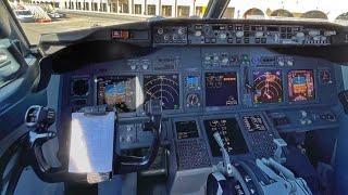 Boeing 737-800 TCAS & Weather Radar Test | REAL COCKPIT | Boeing 737 Cockpit View [4K]