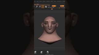 Sculpting Stylized Head Time-lapse