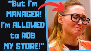 r/EntitledPeople - Psycho Karen Boss Robs HER OWN STORE! Forgets There's Cameras lol