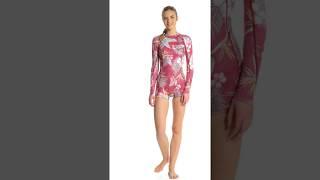 Billabong Women's 2mm Mas Tropical Back Zip Long Sleeve Spring Suit Wetsuit | SwimOutlet.com