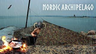 3 Day Survival on a Rainy Nordic Island: CATCH & COOK (Skyrim IRL)