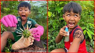 Survival Skills: SMART idea and USEFUL with single mom in forest #bushcarft #camping #outdoors #idea