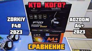 Они так похожи, но такие разные‼️Сравнение ZORKiY F40 5500K и Aozoom A4+ 5500K | тест 2023