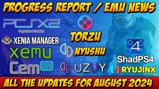 Progress Report/Emulation News August 2024 - PCSX2 / ShadPS4 / Uzuy / Xemu / Xenia / CEMU And more