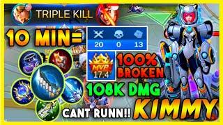 20 kills Kimmy | kimmy Deleted | Best Build kimmy 2020 | Mobile legends