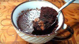 ONLY 1 Minute Chocolate Mug Cake | Microwave Nutella Cake | Oksi Al - international cooking