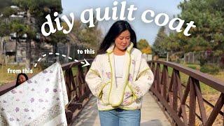 Sewing a DIY Quilt Coat | Thrift Flip