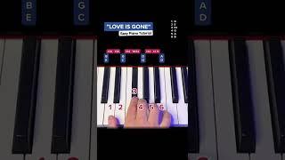 How to play „LOVE IS GONE“ - Mini Piano Tutorial #pianotutorial #learnpiano #pianolessons #easypiano