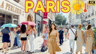 Paris, France  -  4K PARIS HEAT WAVE  14 June 2025 Paris Walk with  Captions