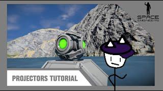 Space Engineers Tutorials - Projectors | How to use, Applications