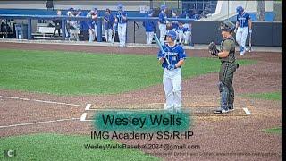 Wesley Wells SS RHP IMG Academy 2025 Season Update C