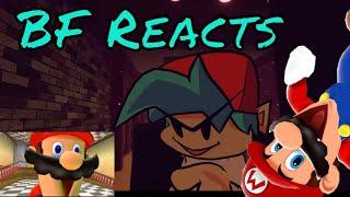 Boyfriend Reacts to Mario Plays: Friday Night Funkin - SMG4 - SliverPanda